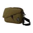 Diamant polstret crossbody en kold væg nylon khaki