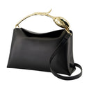 Medium Bloom Handbag Erdem Leather Black