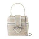Rigiane Vanity Handsbag Self Portrait Satin Gold