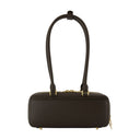 Sac à banc d'auto-portrait en cuir marron