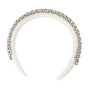Pearl Crystal Hair Clips Self Portrait Silk White