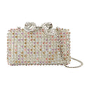 Crystal Clutch Self Portrait Metal Multicolor