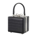 Croco Micro Handbag Portrait Portrait Leather Black