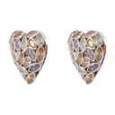 Heart Earrings Self Portrait Metal Multicolor