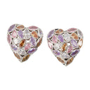 Heart Earrings Self Portrait Metal Multicolor