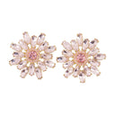 Flower Earrings Self Portrait Metal Pink