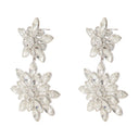 Tiered Earrings Self Portrait Metal Silver