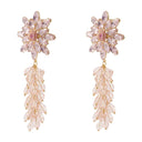 Boucles d'oreilles Cluster Flower Self Portrait Métal Rose