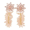 Boucles d'oreilles Cluster Flower Self Portrait Métal Rose