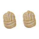 Knot Earrings Self Portrait Metal Gold