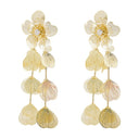 Flower Earrings Self Portrait Metal Gold
