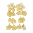 Flower Earrings Self Portrait Metal Gold