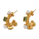 Le voyageur 's Boucles d'oreilles de chemin en or