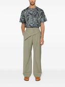 Maglietta etro con stampa fogliame