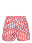 Kiton Swim Shorts With Fish Print