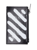 Off White Diag Spray Zipped Cc Black White