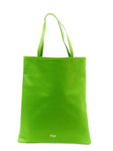 La Rose La Rose Leather Tote Bag Lime Green