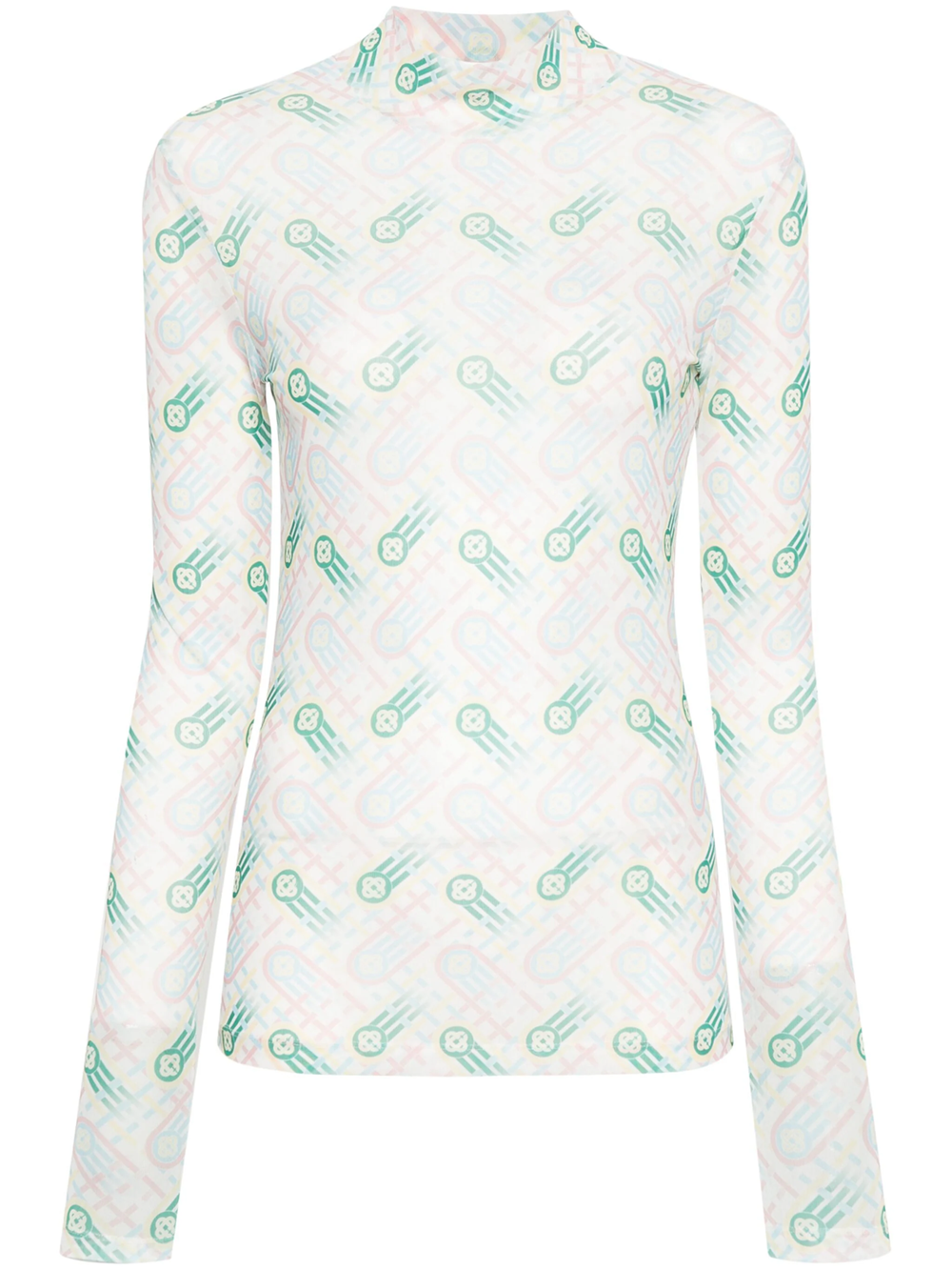 Casablanca Semi Transparent Top With Print