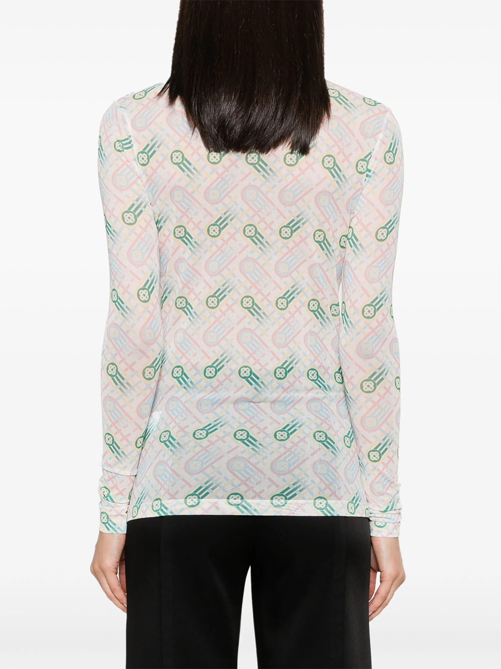 Casablanca Semi Transparent Top With Print