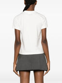 Courreges Cotton T -shirt med logotyptryck