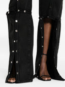 Die Attico Denim Jeans / Snap -Knöpfe