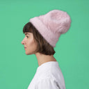 La Rose La Rose Angora Beanie White