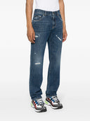 Dolce & Gabbana Straight Jeans With A Worn Effect