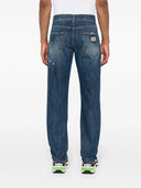 Dolce & Gabbana Straight Jeans With A Worn Effect