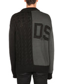 Gcds Sweater With Logo Inlay