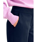 Essentiel Antwerp Imo Navy Blue Cropped Pantaloni