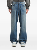 Palm Angels Loose Fit 5-Pocket-Jeans mit gebogenem Logo