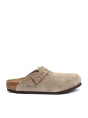 Birkenstock Kids Boston Kids Taupe, Suede Leather