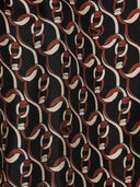 GG 크로스 체인 인쇄가있는 구찌 드레스