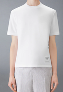 Thom Browne Short Sleeve Tee W/ Engineered 4 Bar Stripe In Classic Pique