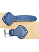 Prada Ceinture en cuir Saffiano Prada Beige Bleu