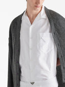Prada Triangle Logo Cotton Shirt