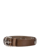 Golden Goose Belt Trinidad Washed Leather Studs