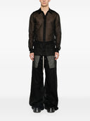 Rick Owens Semi Transparent Cotton Office Shirt