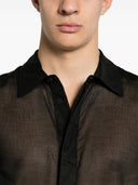 Rick Owens Semi Transparent Cotton Office Shirt