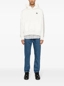Jeans de jambe droite des anges Palms avec broderie monogramme