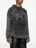 Diesel s mar peeloval hette sweatshirt