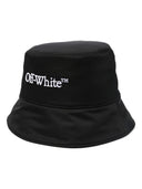 Off White Cappello Bucket Con Ricamo
