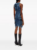 Diesel Short M White Dress With Worn Effect