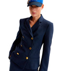 Essentiel Antwerp Irtha Navy Blue Double Stlazer