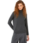 Max Mara Weekend Kiku Grey Turtleneck Sweater