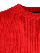 Fabiana Filippi Maglia Girocollo Manica Corta In Cashmere Garza Color Lacca