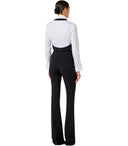 Elisabetta Franchi White Shirt With Vest And Tie