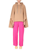 Bakhold poncho sweatshirt med broderet logo