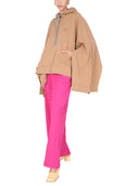 Bakhold poncho sweatshirt med broderet logo