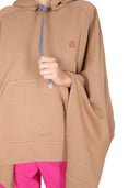 Bakhold poncho sweatshirt med broderet logo